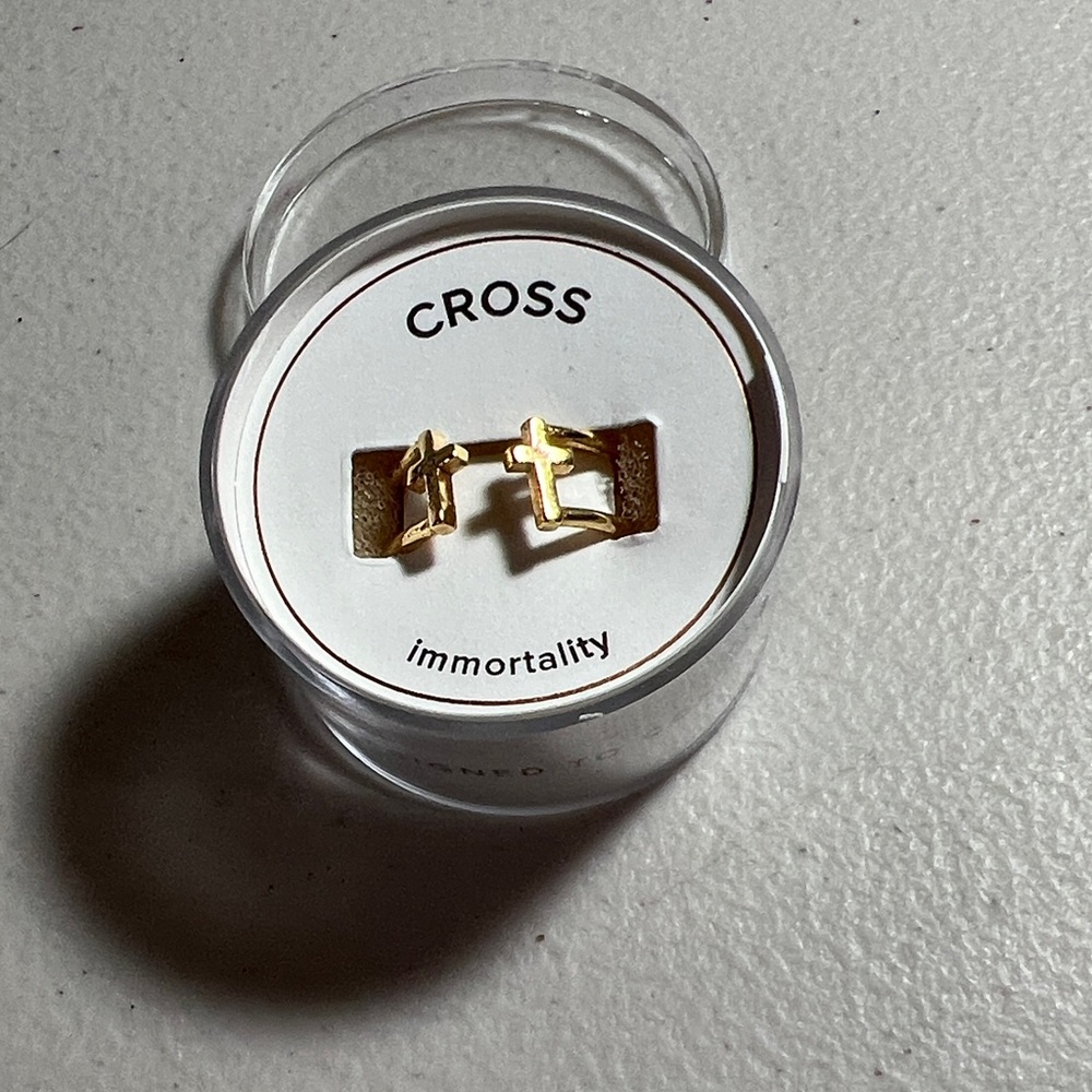 Alex and Ani Rose Gold Cross Jewelry Display Band